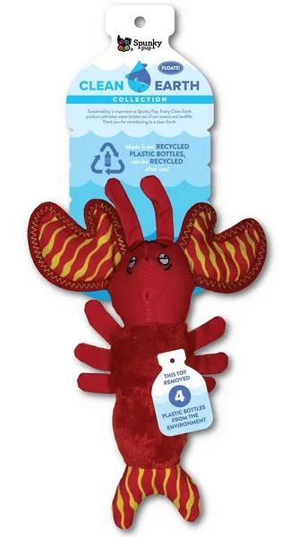 1ea Spunky Pup Clean earth Lobster Plush Small - Health/First Aid